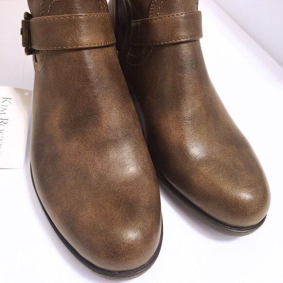 Kim Rogers Brown Knee-High Riding Boots 8.5M – Memory Foam Insole, Buckle Detail - Picture 6 of 11